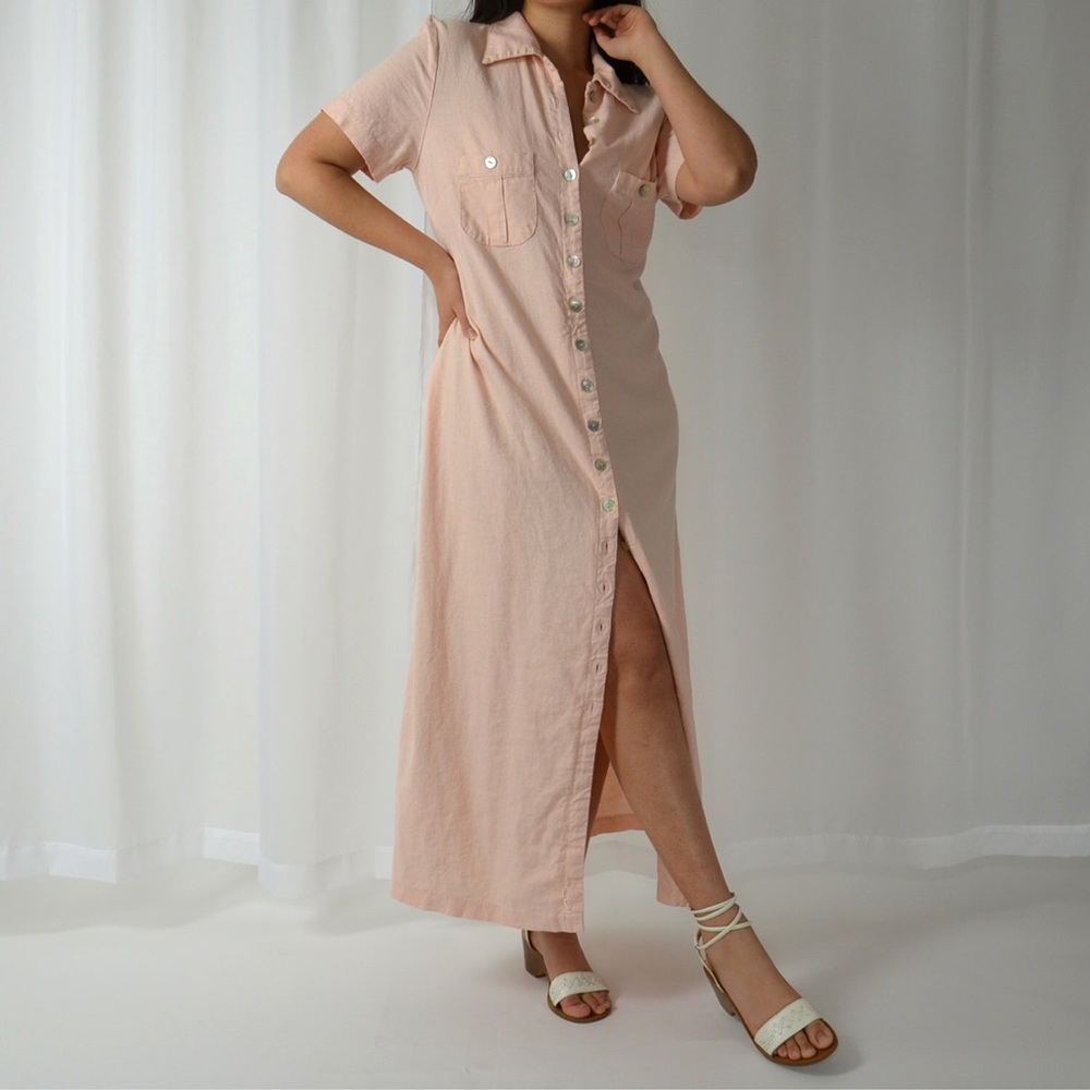 VINTAGE/ linen market dress